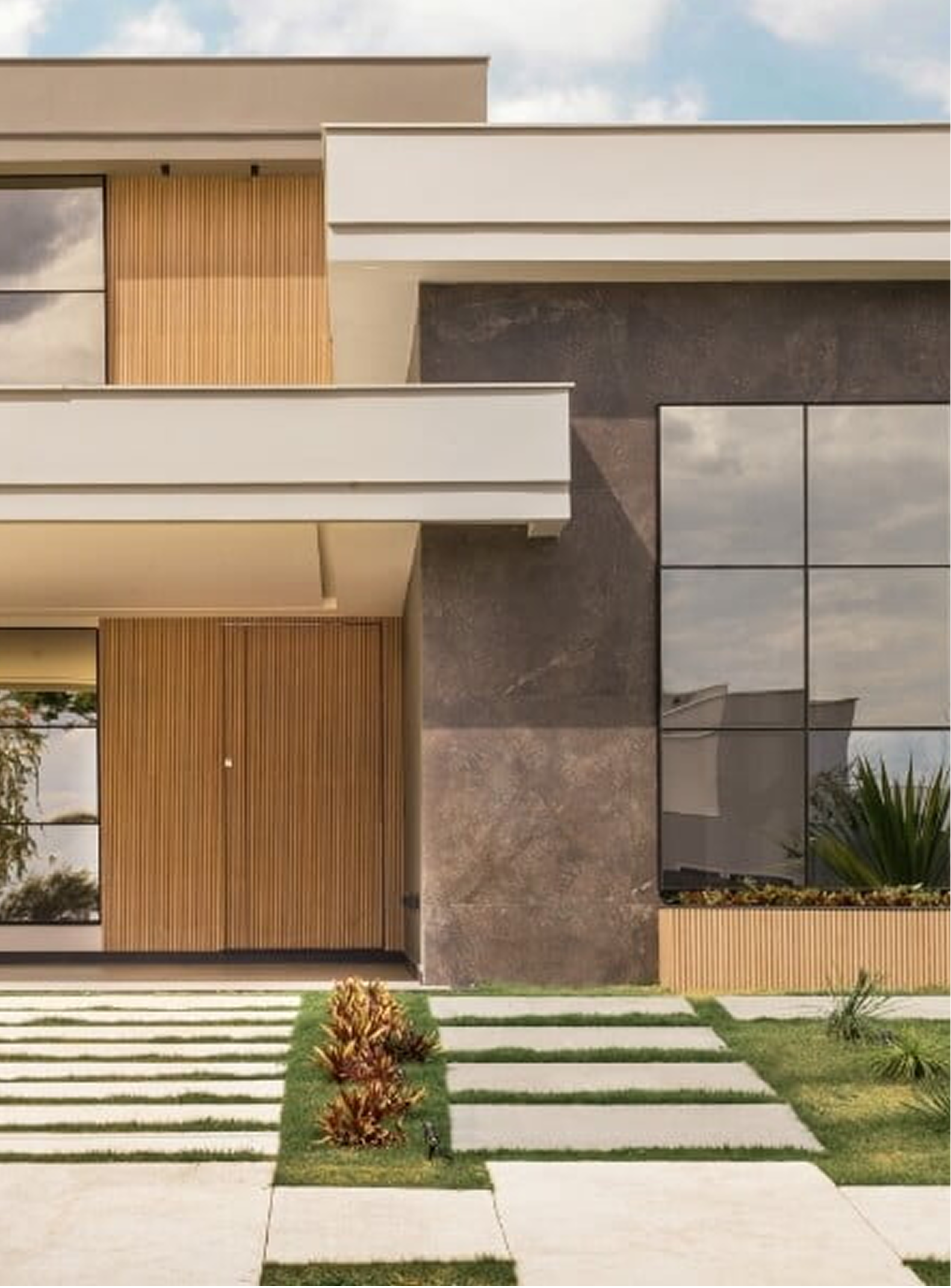 Fachada de moradia de luxo WorldMind